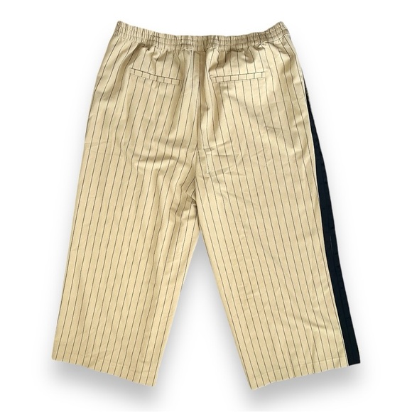 La Ligne for Target Beige Pinstripe Wide Leg Pants Elastic Waist Women’s Size 1X - Picture 4 of 15